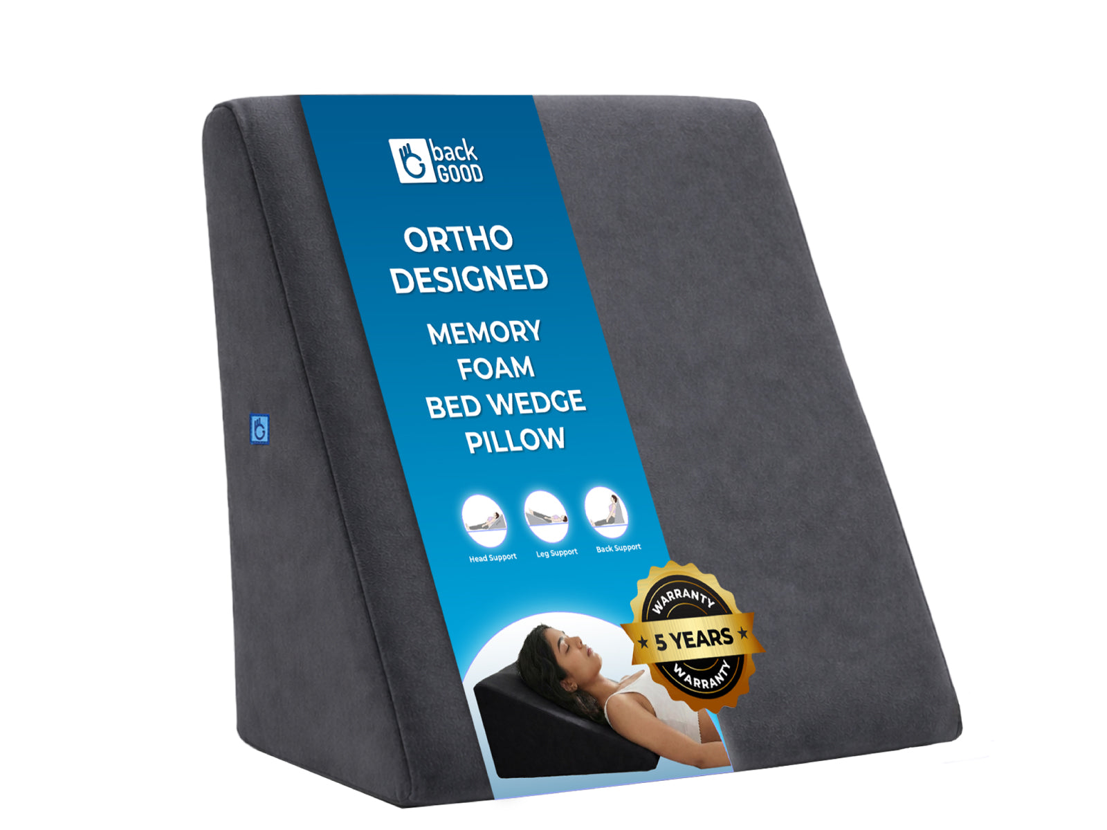 BackGood Bed Wedge Pillow