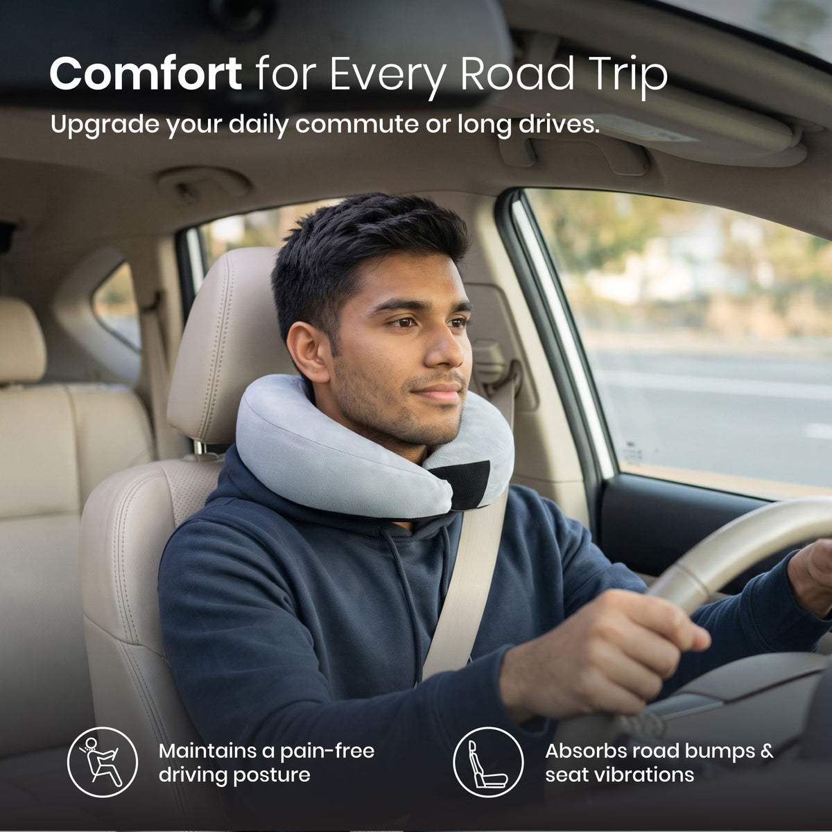 Backgood Adjustable Wrap Travel Pillow