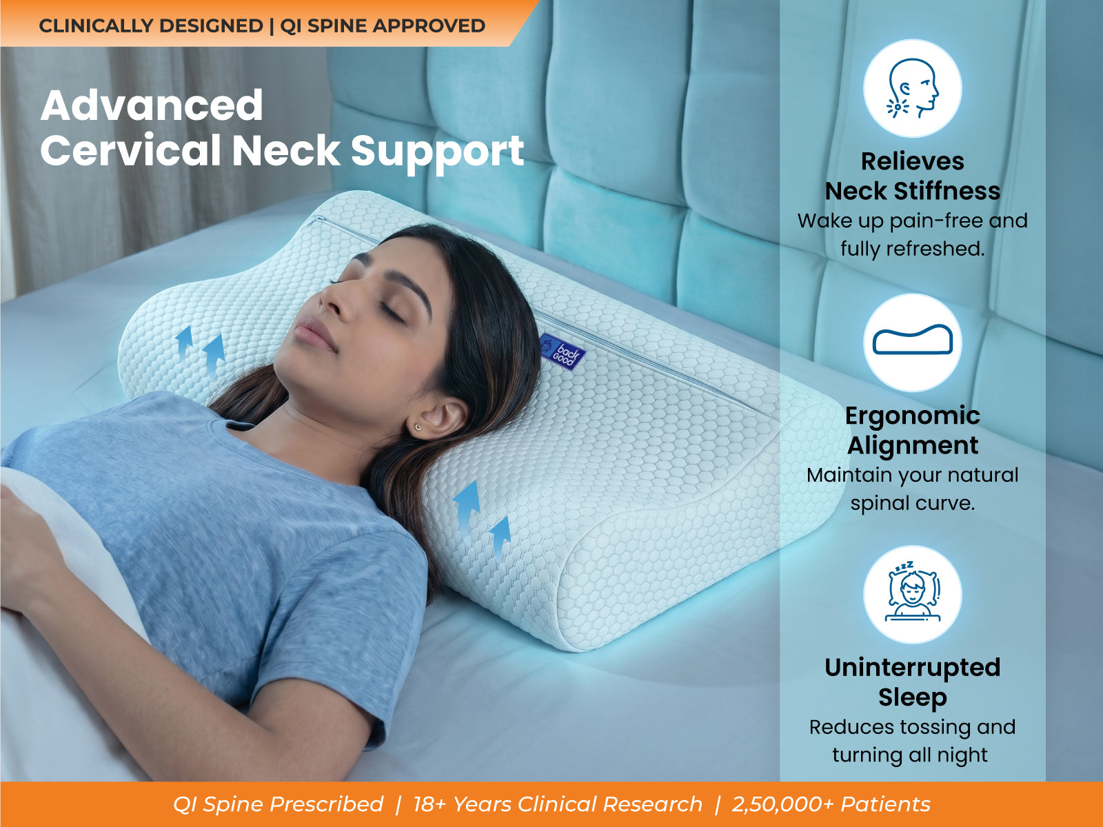 SleepGood CoolTech Pillow - Set of 2