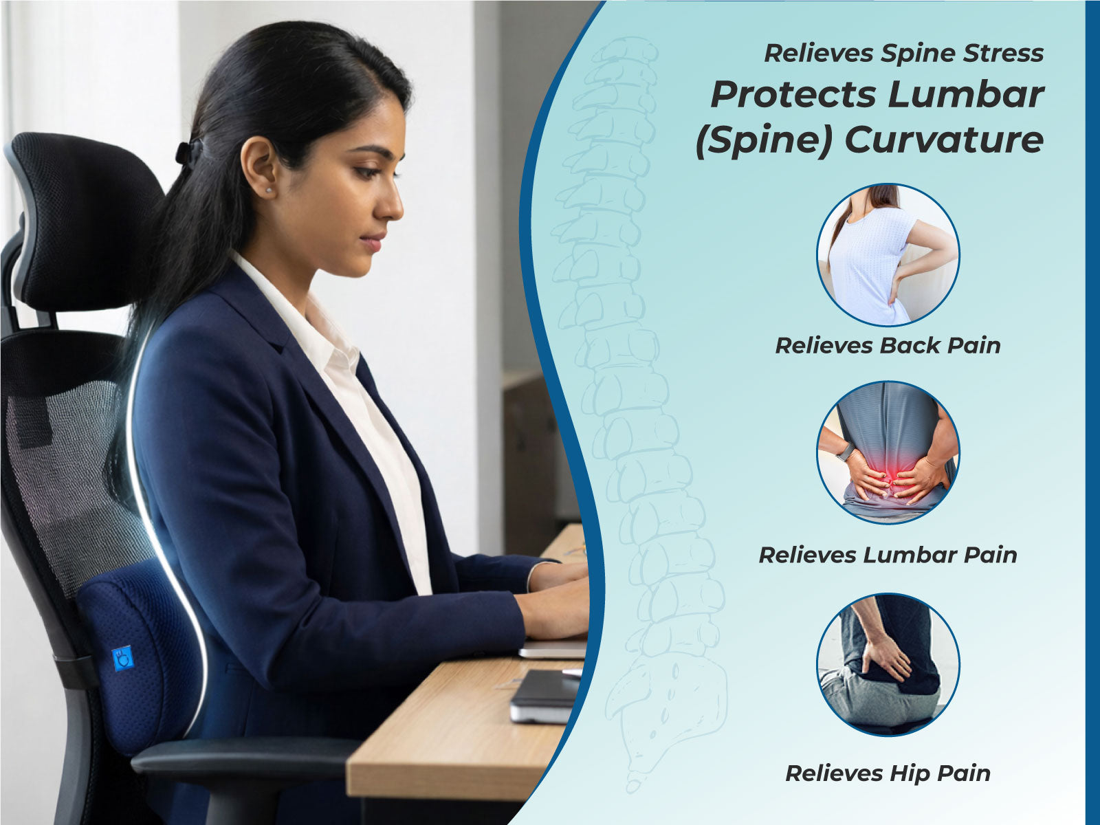 BackGood Lumbar Support D-Roll