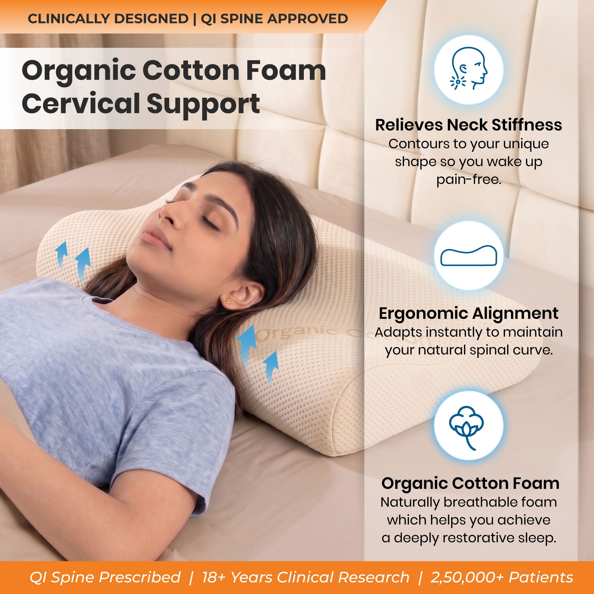 SleepGood Organic Pillow - Pack of 2