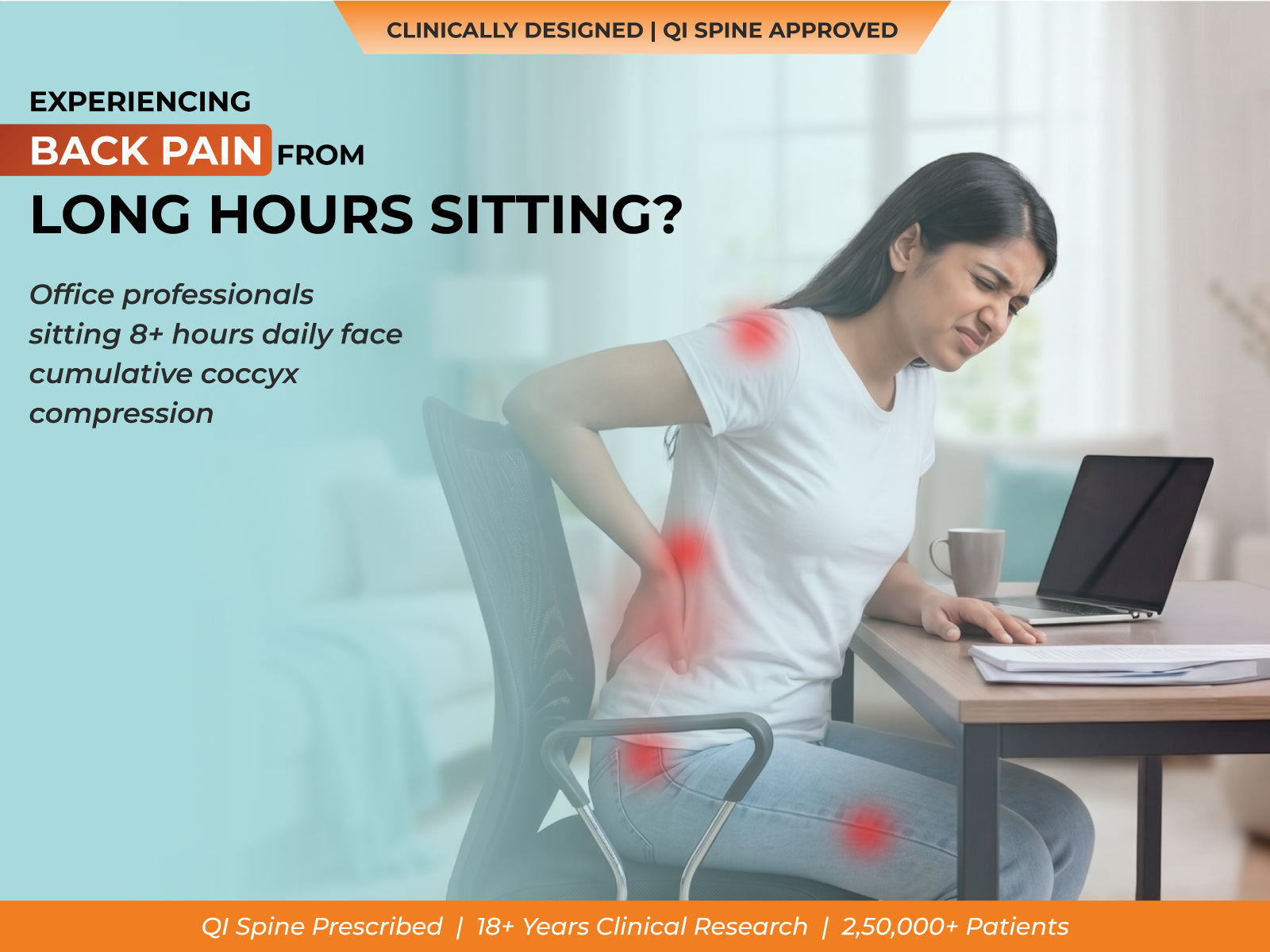 BackGood Lumbar Roll Cushion