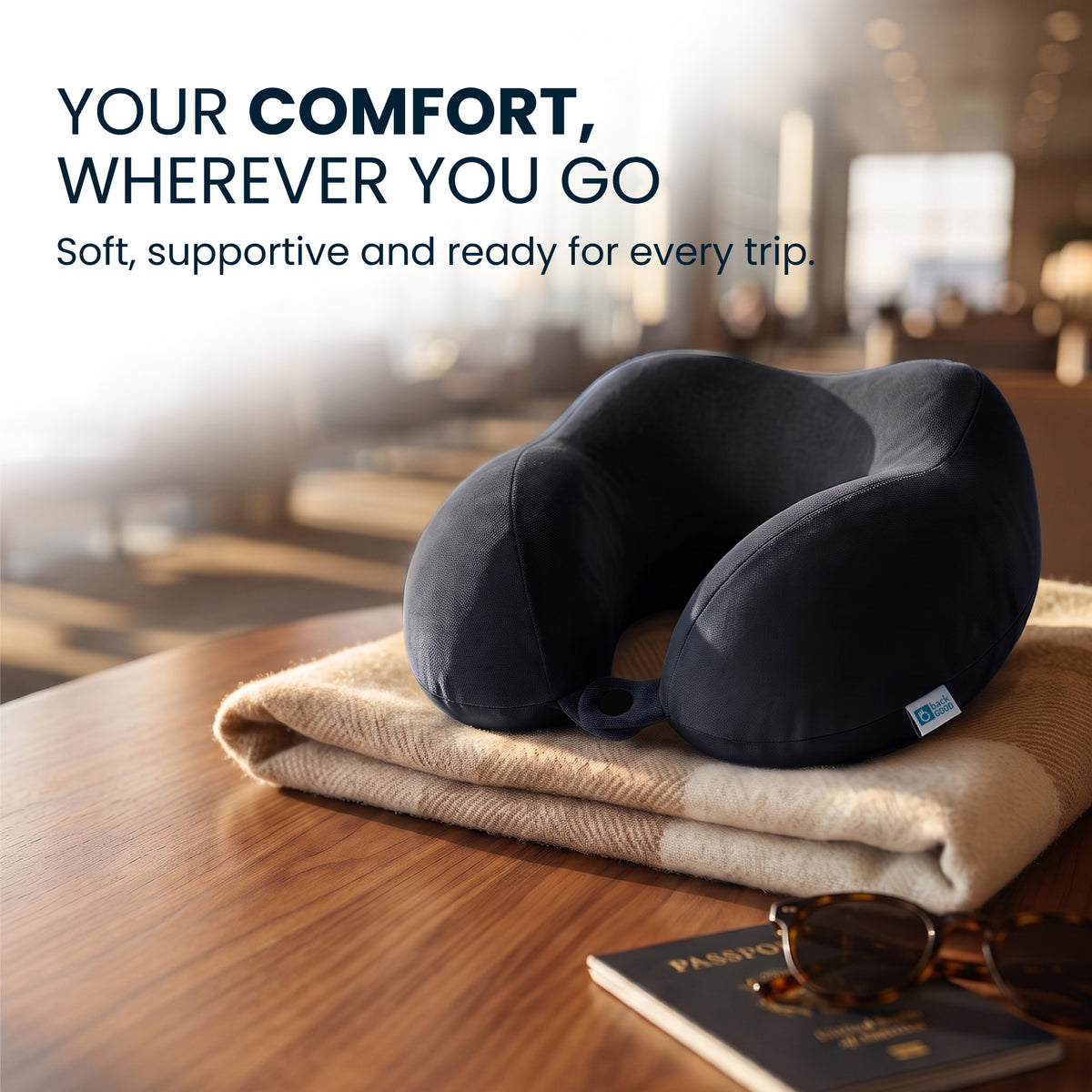 BackGood 360* Neck Support Travel Pillow