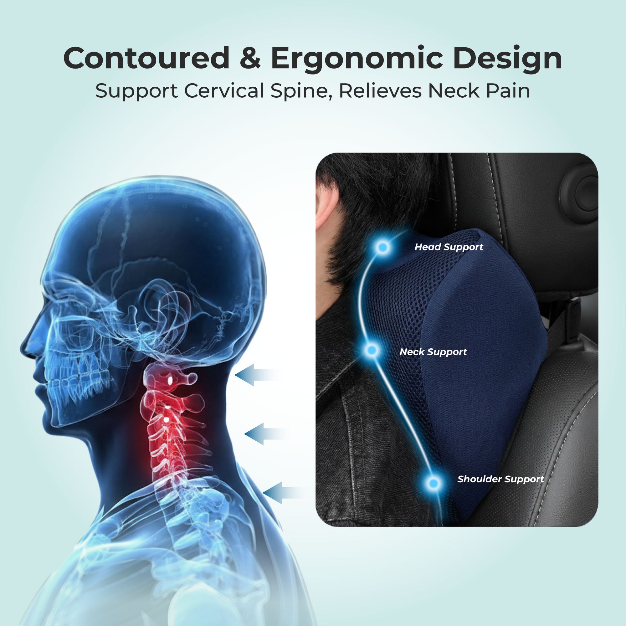 BackGood NeckRest with Shoulder Support