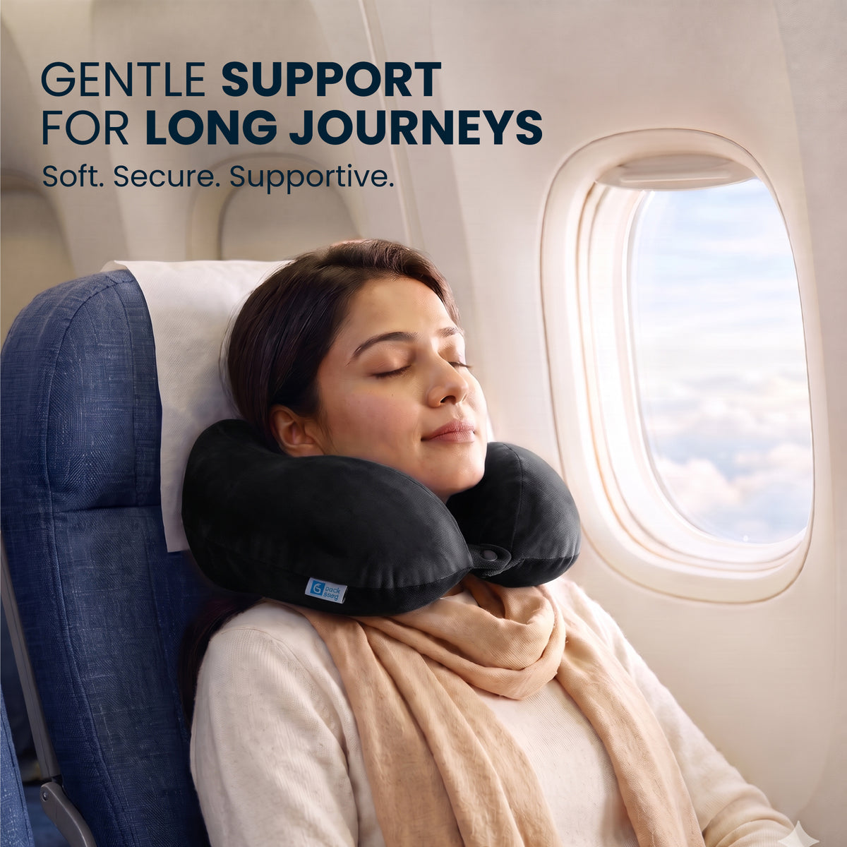BackGood 360* Neck Support Travel Pillow