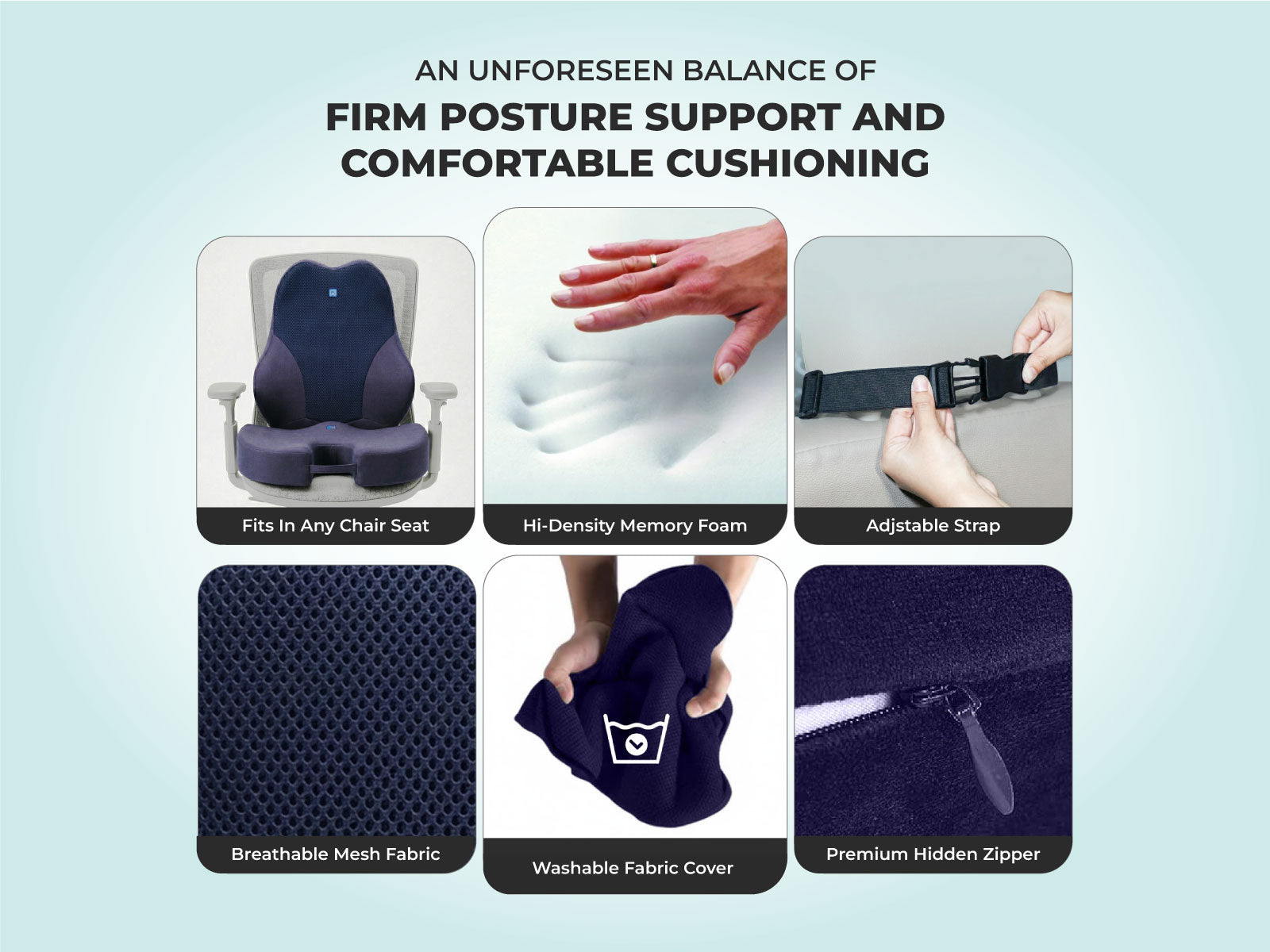 WFH Combo - Backrest (XL) + Coccyx Seat