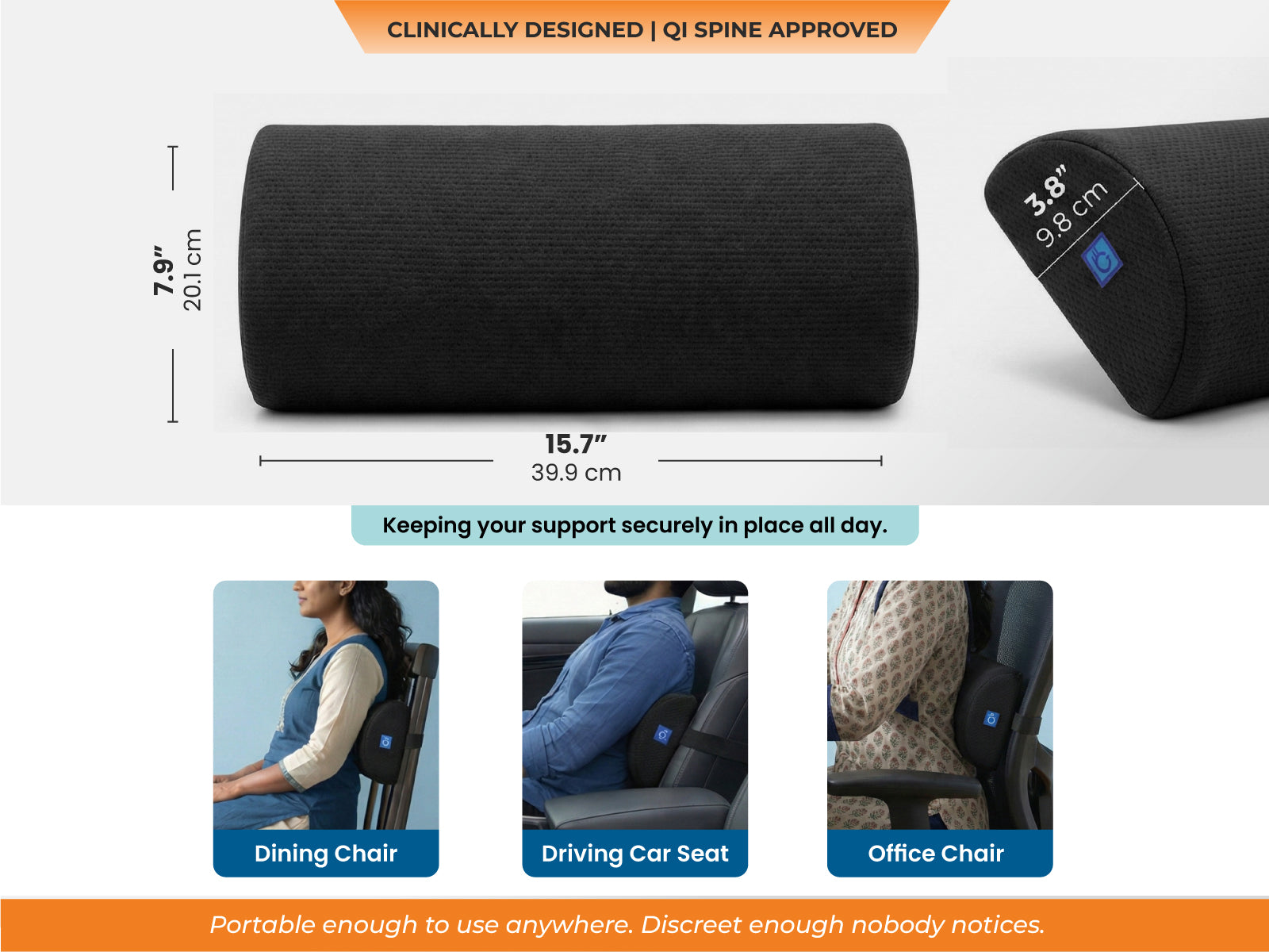 BackGood Lumbar Support D-Roll