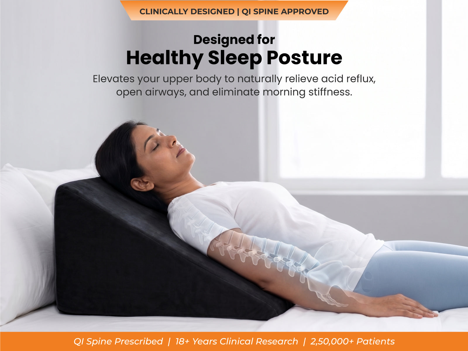 BackGood Bed Wedge Pillow