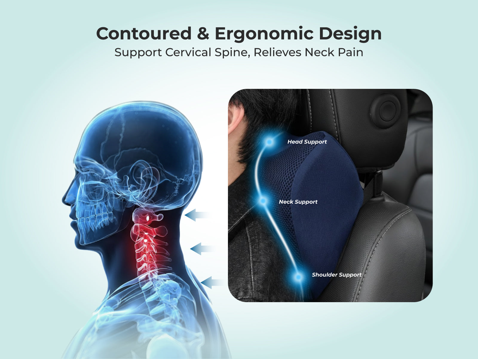 BackGood NeckRest with Shoulder Support