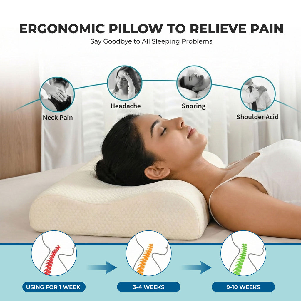SleepGood Memory Foam Pillow - Set of 2