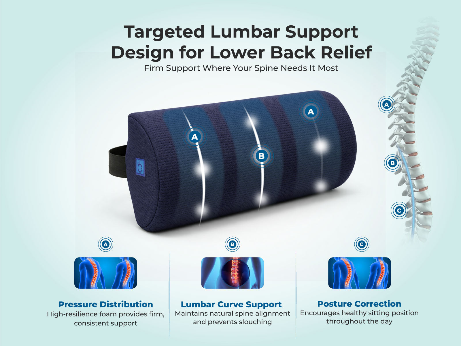 BackGood Lumbar Support D-Roll