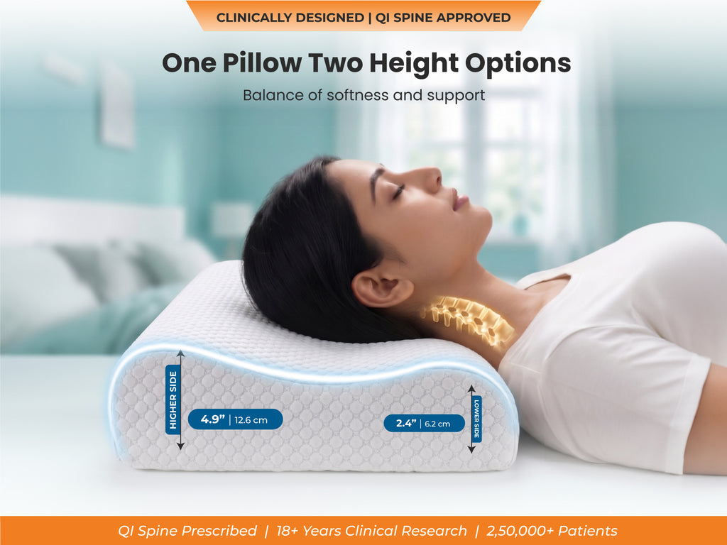 SleepGood Cervical Non Memory Foam Pillow - Set of 2