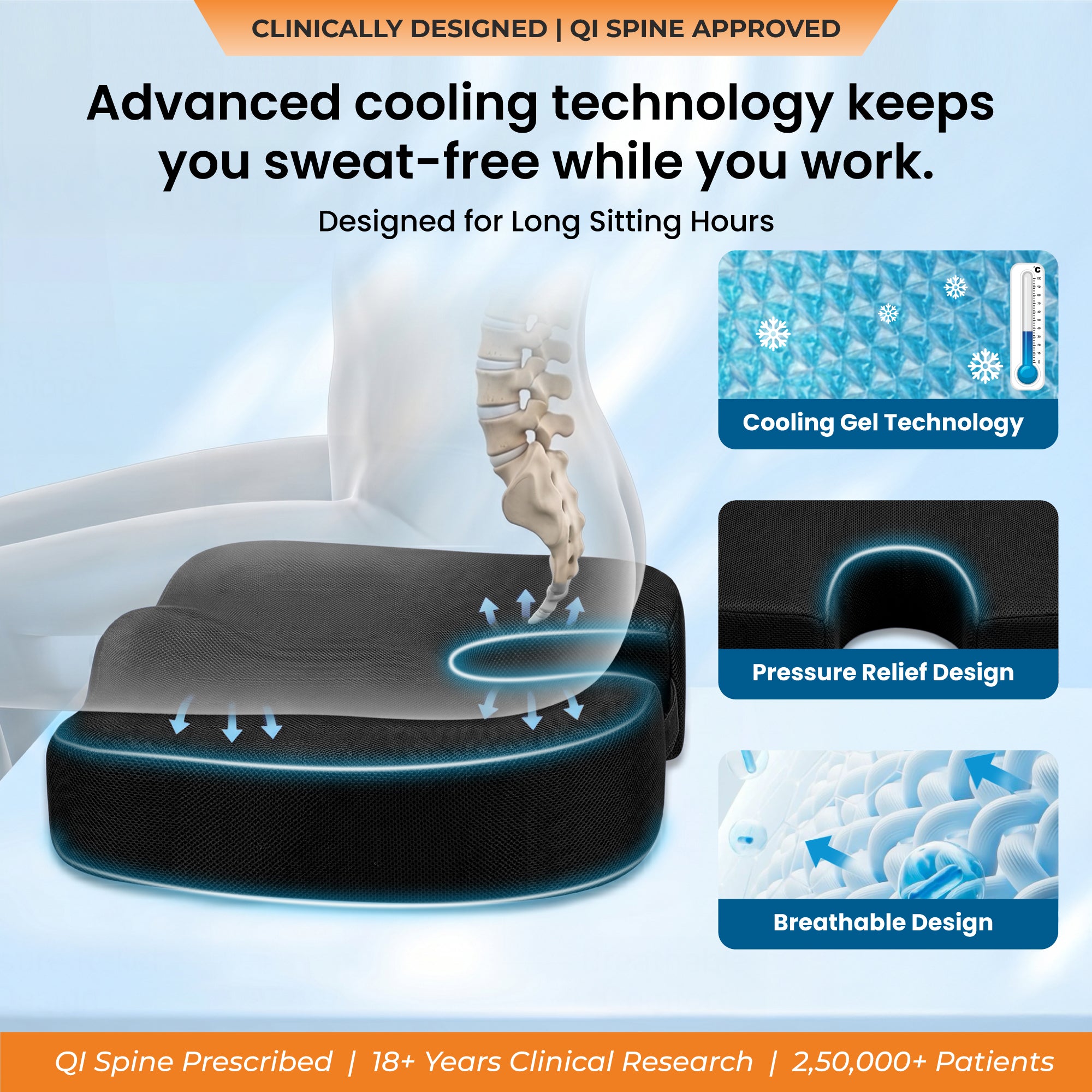 BackGood Coccyx Gel Seat