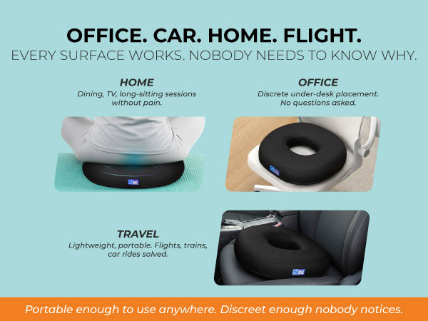 Office. Car. Home. Flight.