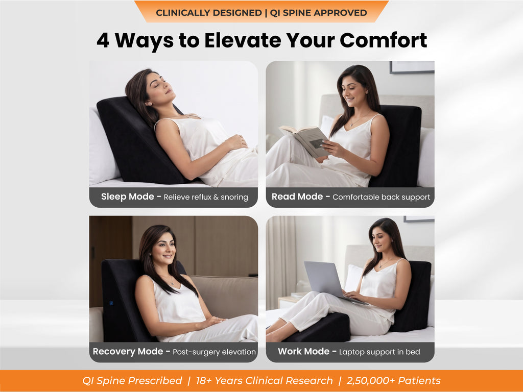 BackGood Bed Wedge Pillow
