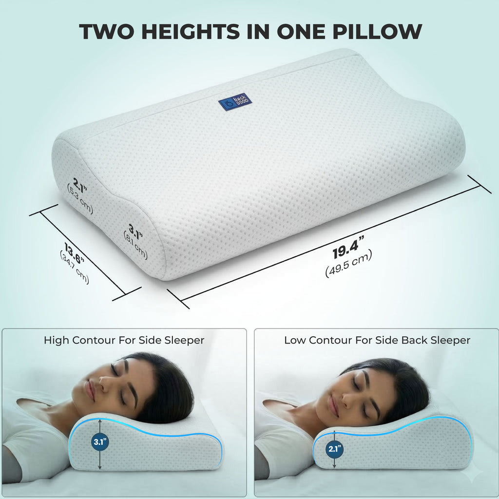 SleepGood HR Foam Pillow - Set of 2