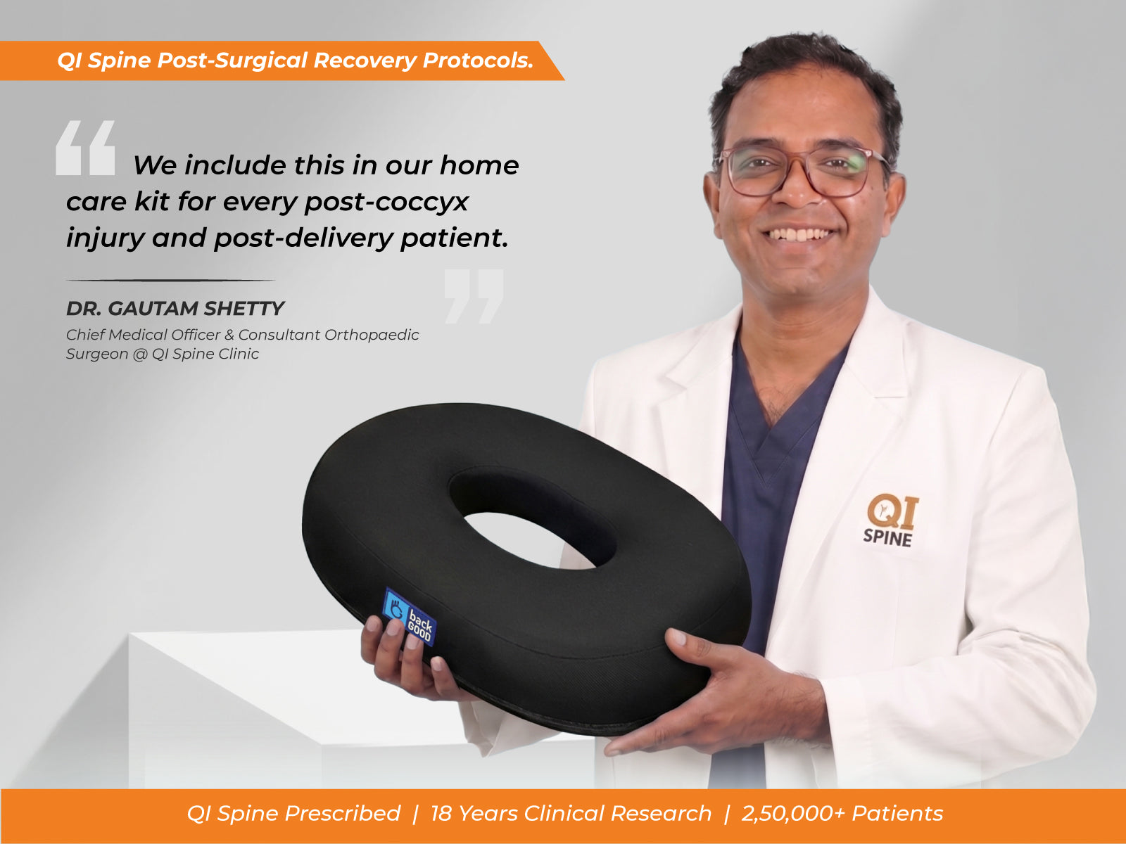 BackGood Donut Ring Pillow