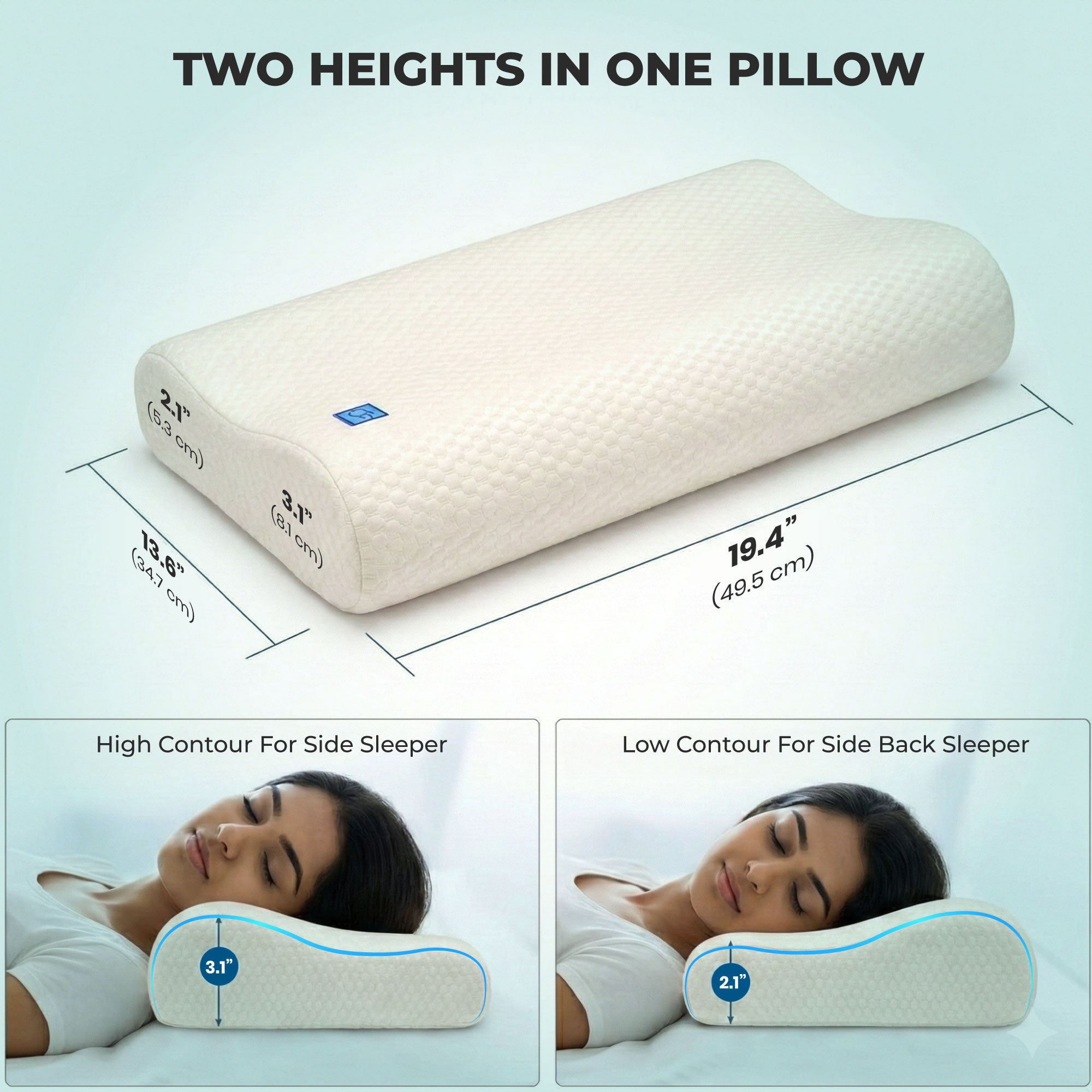 SleepGood Cervical Memory Foam Pillow