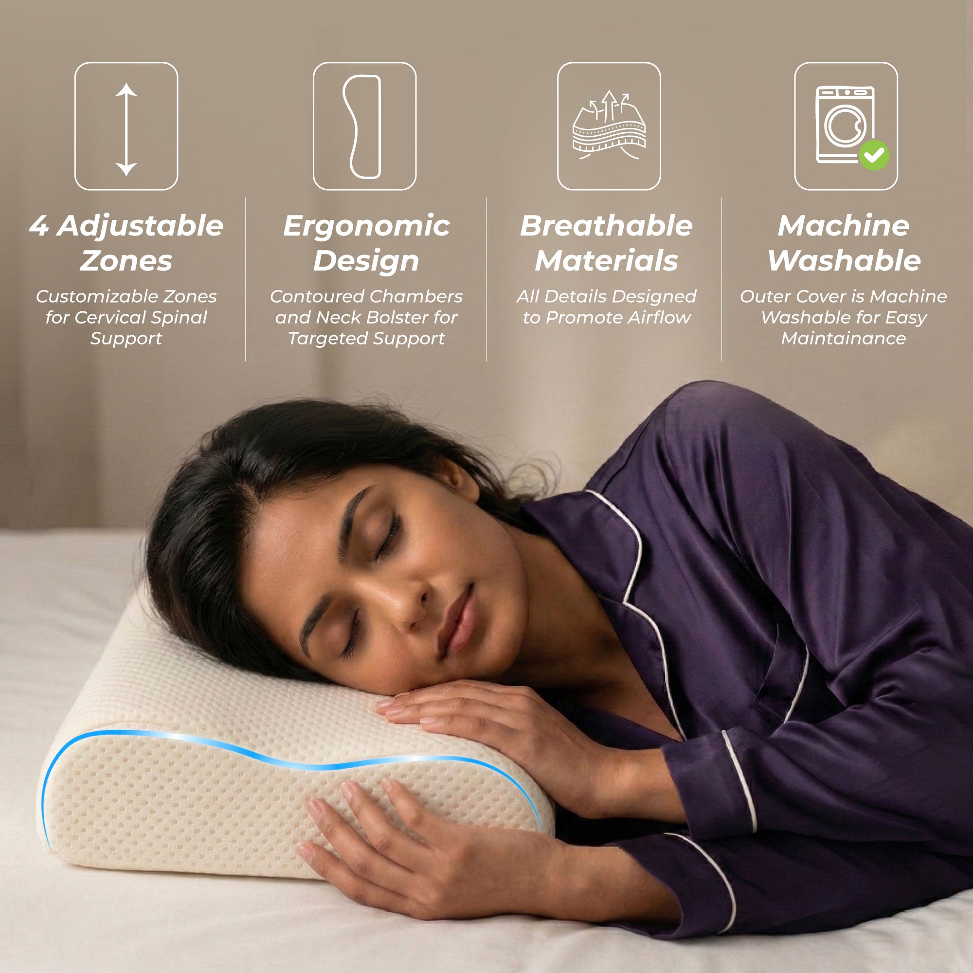 SleepGood Organic Cervical Pillow