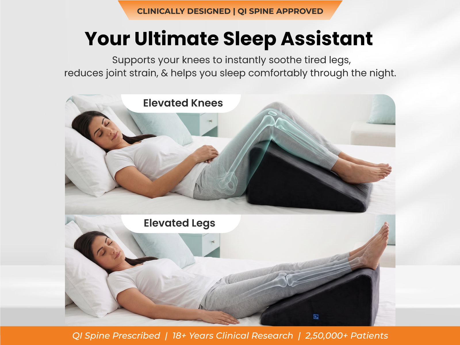 BackGood Bed Wedge Pillow