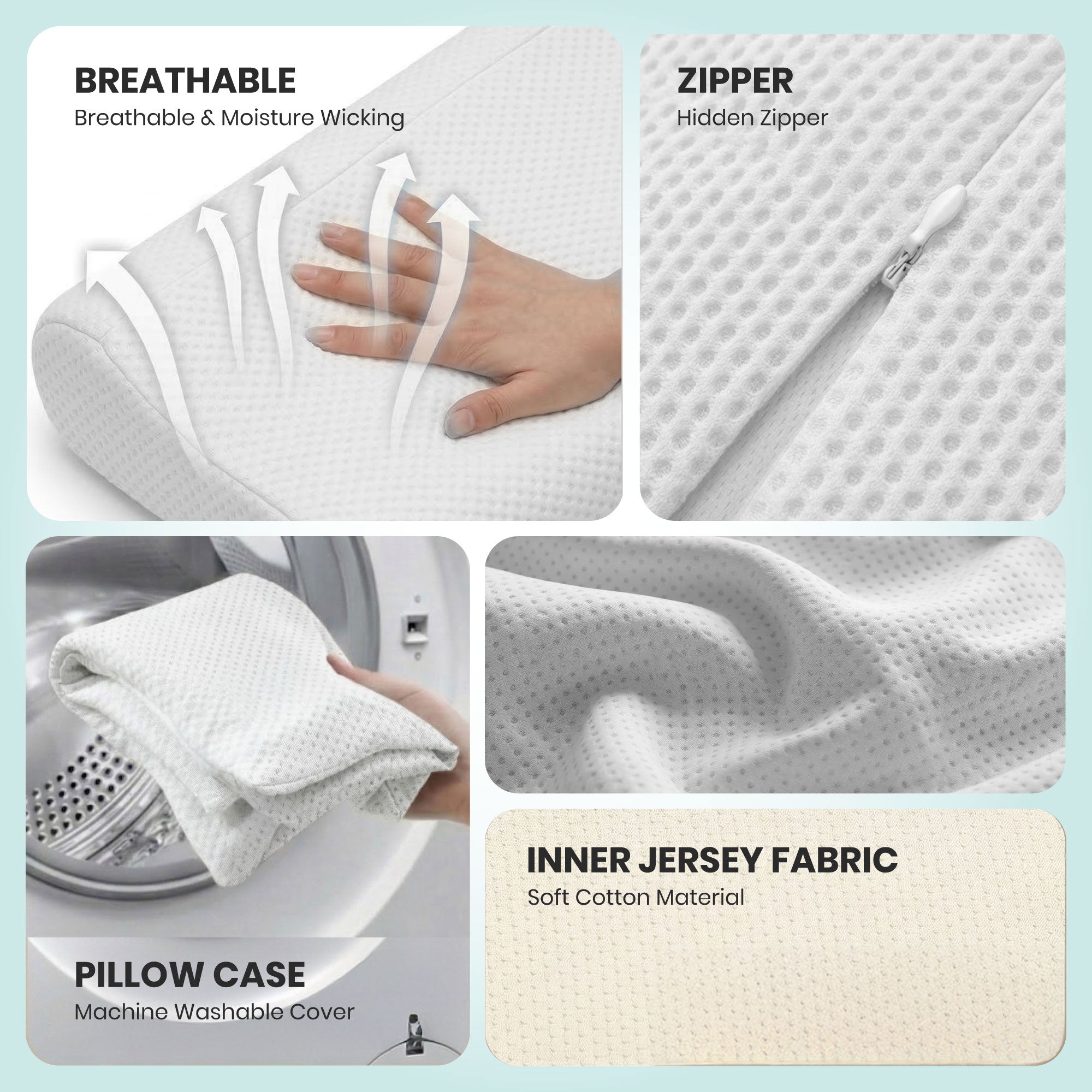 SleepGood HR Foam Pillow - Set of 2
