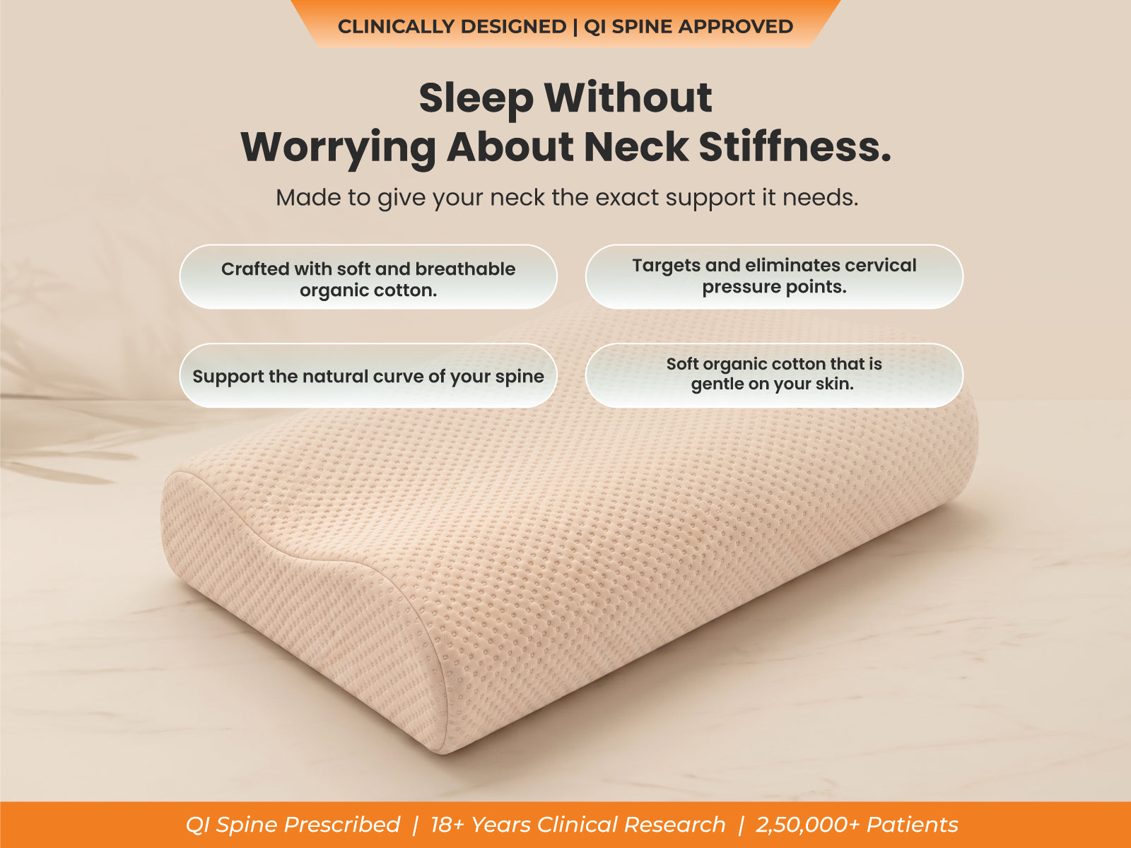 SleepGood Organic Cervical Pillow
