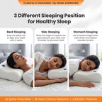 SleepGood Cervical Memory Foam Pillow - Set of 2