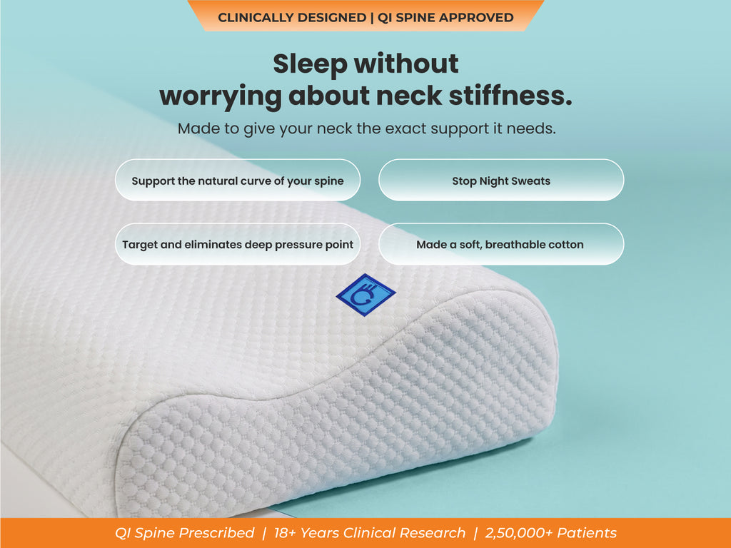 SleepGood Cervical Non Memory Foam Pillow