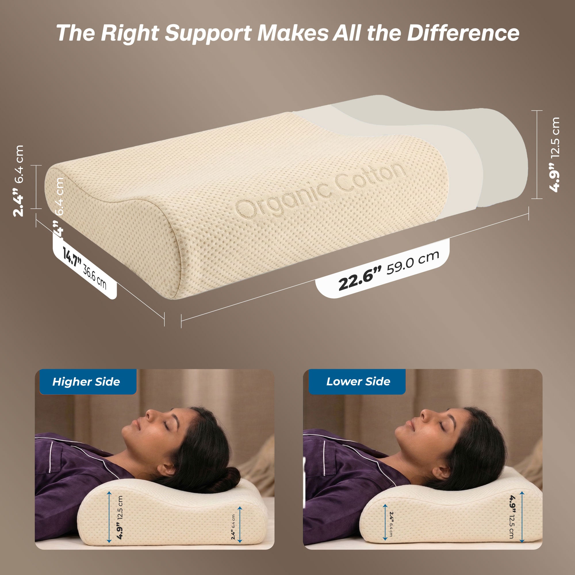 SleepGood Organic Cervical Pillow
