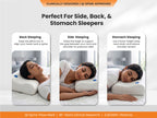 SleepGood Cervical Non Memory Foam Pillow - Set of 2