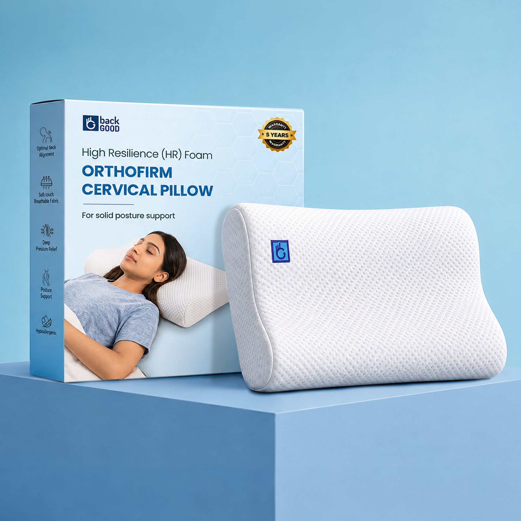 BackGood OrthoFirm Cervical Pillow