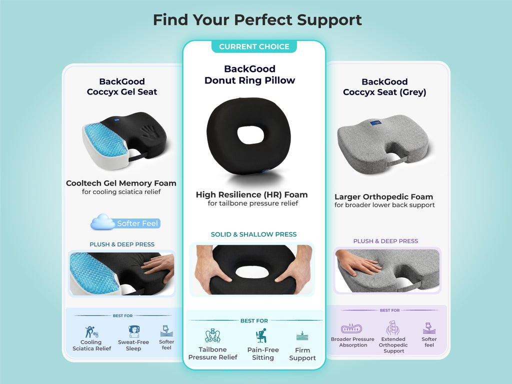 BackGood Donut Ring Pillow