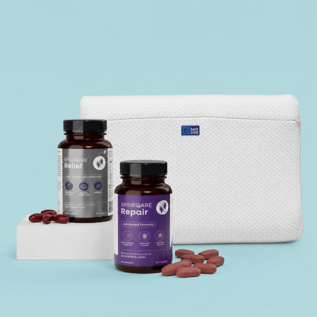 Relief + Repair + Cloud Contour Pillow