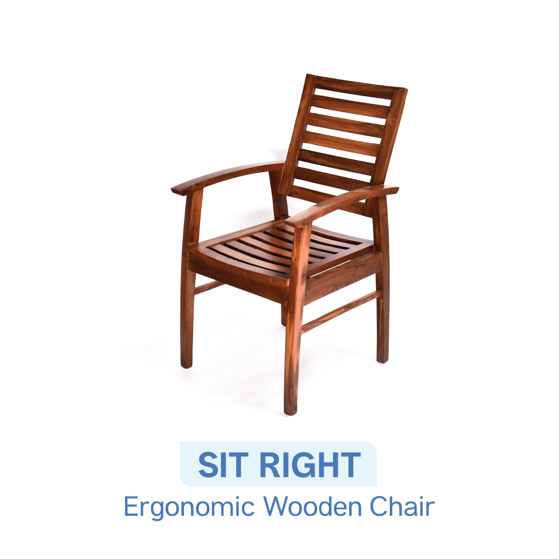 Sit Right Ergonomic Wooden Chair