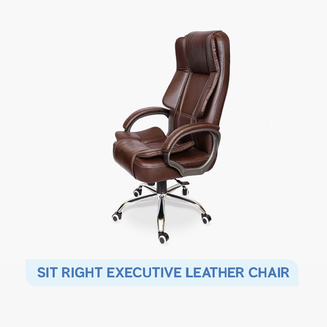 BackGood's Ergonomic Executive Chrome Base Support Chair – BackGood